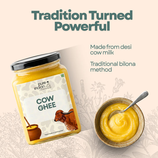 Immunity Power Combo - Jamun Honey 250g, Moringa Honey 250g & Cow Ghee 200ml