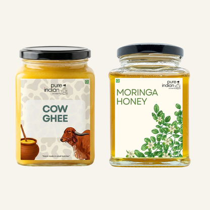 Daily Health Combo - Moringa Honey & Cow Ghee